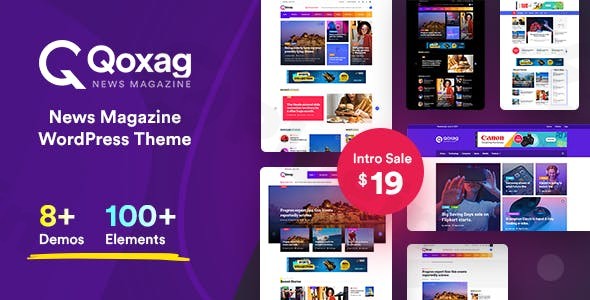qoxag wordpress news magazine theme plugin - Download WordPress Themes in One Place​