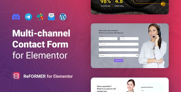 reformer multichannel contact form for elementor plugin - Download the Best WordPress Plugins in One Place​