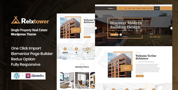 relxtower single property wordpress theme plugin - Download WordPress Themes in One Place​