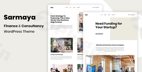 sarmaya finance consultancy wordpress theme plugin - Download WordPress Themes in One Place​