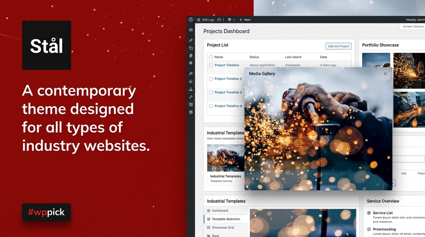 stal industry wordpress theme feature - Download the Best WordPress Plugins in One Place​