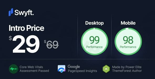 swyft pagespeed optimized wordpress blog theme plugin - Download WordPress Themes in One Place​