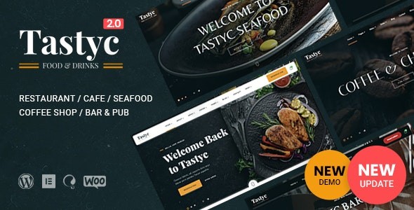 tastyc cafe restaurant wordpress theme plugin - Download WordPress Themes in One Place​