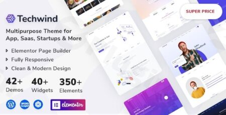 techwind multipurpose landing page wordpress theme plugin - Techwind - Multipurpose Landing Page Wordpress Theme