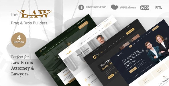 the law lawyer wordpress theme rtl plugin - Download WordPress Themes in One Place​