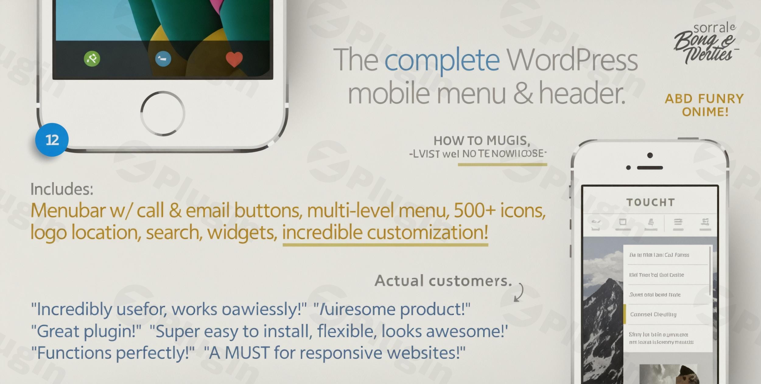 touchy best wordpress mobile menu plugin plugin - Download the Best WordPress Plugins in One Place​