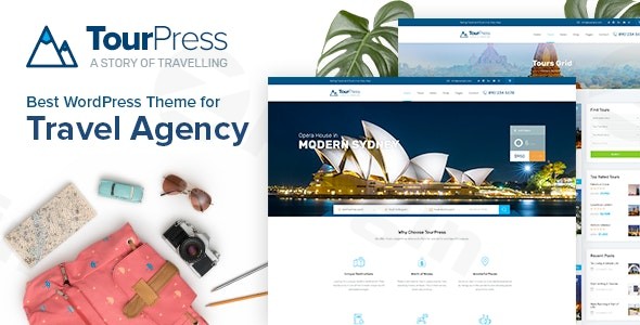tourpress travel booking wordpress theme plugin - Download WordPress Themes in One Place​