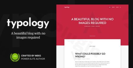 Typology – Text Based Minimal WordPress Blog Theme typology text based minimal wordpress blog theme plugin - Downloads