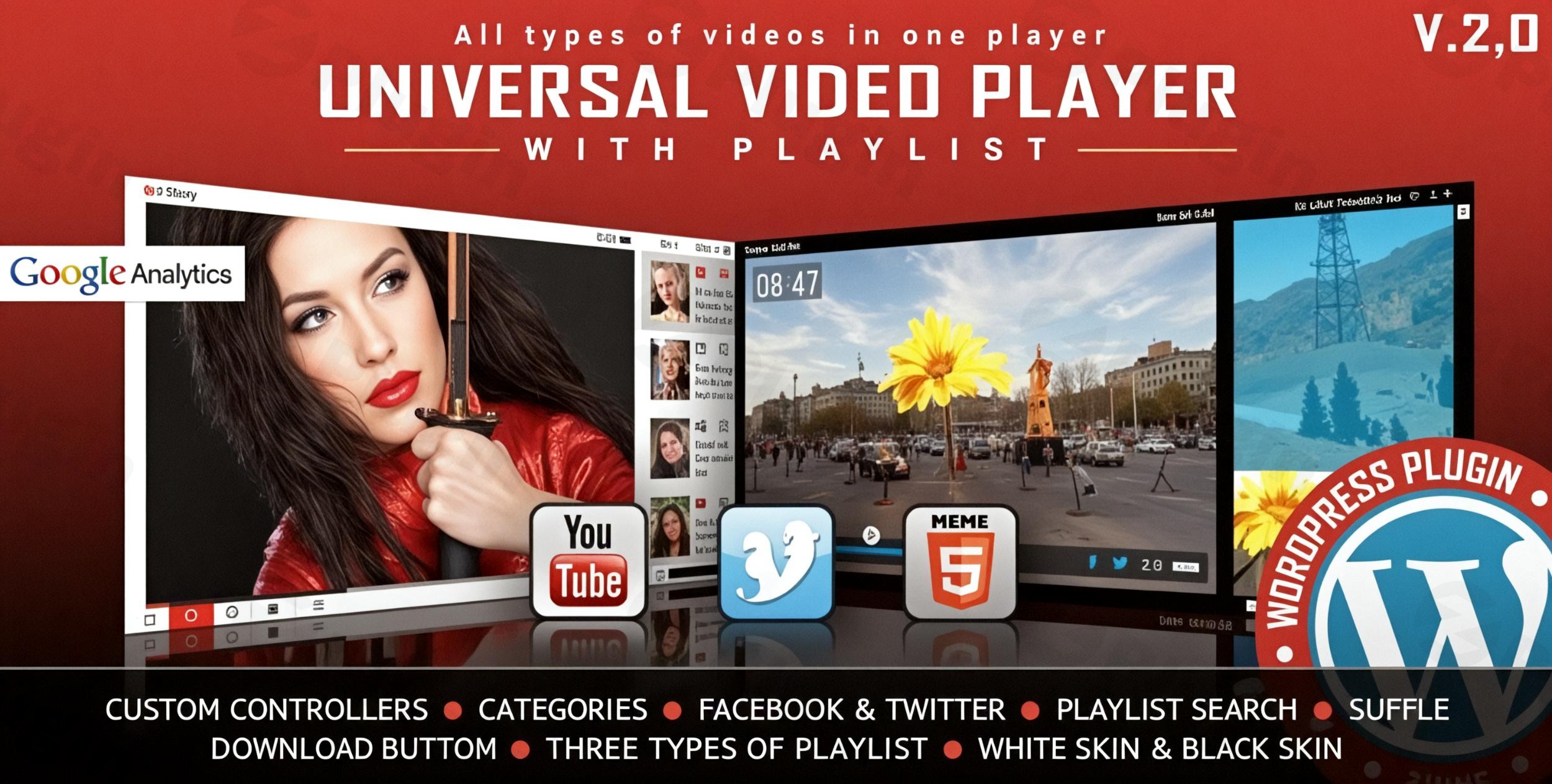 universal video player wp plugin plugin - Download the Best WordPress Plugins in One Place​
