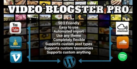 Video Blogster Pro – Import Youtube Videos To WordPress. Also Dailymotion, Spotify, Vimeo, More video blogster pro import youtube videos to wordpress also dailymotion spotify vimeo more plugin - Video Blogster Pro - Import Youtube Videos To Wordpress. Also Dailymotion, Spotify, Vimeo, More