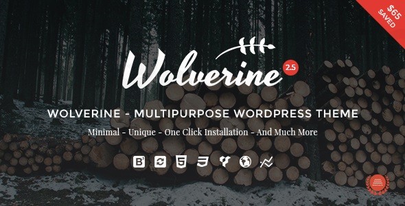 wolverine responsive multi purpose theme plugin - Download WordPress Themes in One Place​
