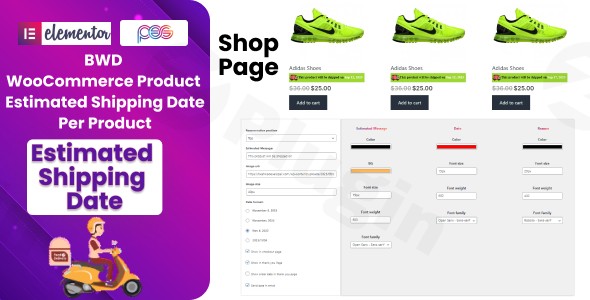 woocommerce estimated shipping date by bestwpdeveloper plugin - Download the Best WordPress Plugins in One Place​