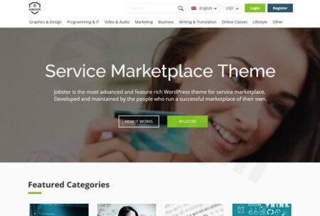wpjobster service marketplace wordpress theme plugin - Wpjobster - Service Marketplace Wordpress Theme