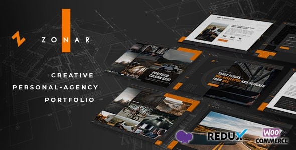zonar personal portfolio wordpress theme plugin - Download WordPress Themes in One Place​