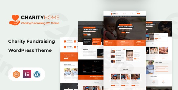 charity home fundraising wordpress theme plugin - Download WordPress Themes in One Place​
