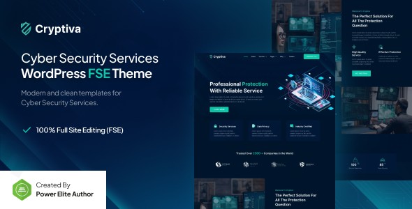 cryptiva cyber security services gutenverse fse wordpress block theme plugin - Download WordPress Themes in One Place​