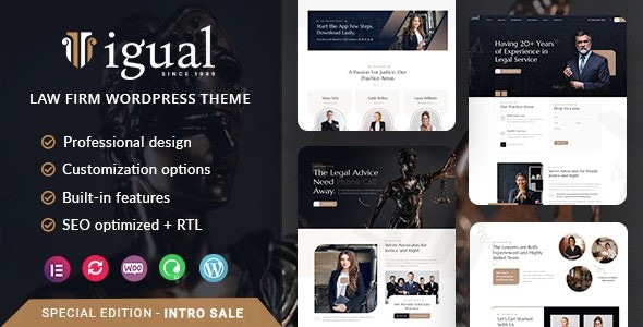 igual law firm wordpress theme for attorneys plugin - Download WordPress Themes in One Place​