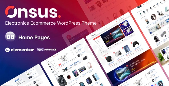 onsus electronics e commerce wordpress theme plugin - Download WordPress Themes in One Place​