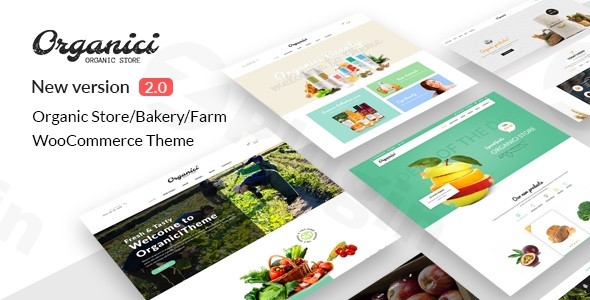 organici organic store bakery woocommerce theme plugin - Download WordPress Themes in One Place​
