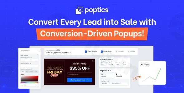 poptics pro ai powered popup plugin for wordpress plugin - Download the Best WordPress Plugins in One Place​
