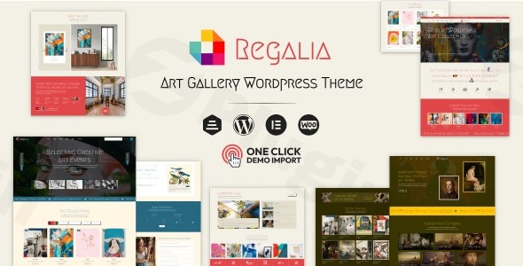 regalia artist portfolio art gallery theme plugin - Download WordPress Themes in One Place​