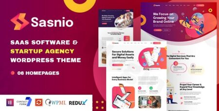 Sasnio – Saas & Software Startup Agency WordPress Theme sasnio saas software startup agency wordpress theme plugin - Sasnio - Saas & Software Startup Agency Wordpress Theme