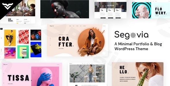 segovia a minimal portfolio and blog wordpress theme plugin - Download WordPress Themes in One Place​