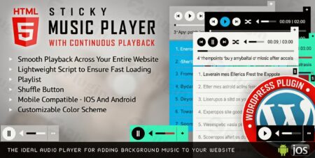 sticky html5 music player wordpress plugin plugin - Sticky Html5 Music Player Wordpress Plugin