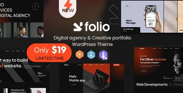 webfolio creative portfolio digital agency wordpress elementor theme plugin - Download WordPress Themes in One Place​