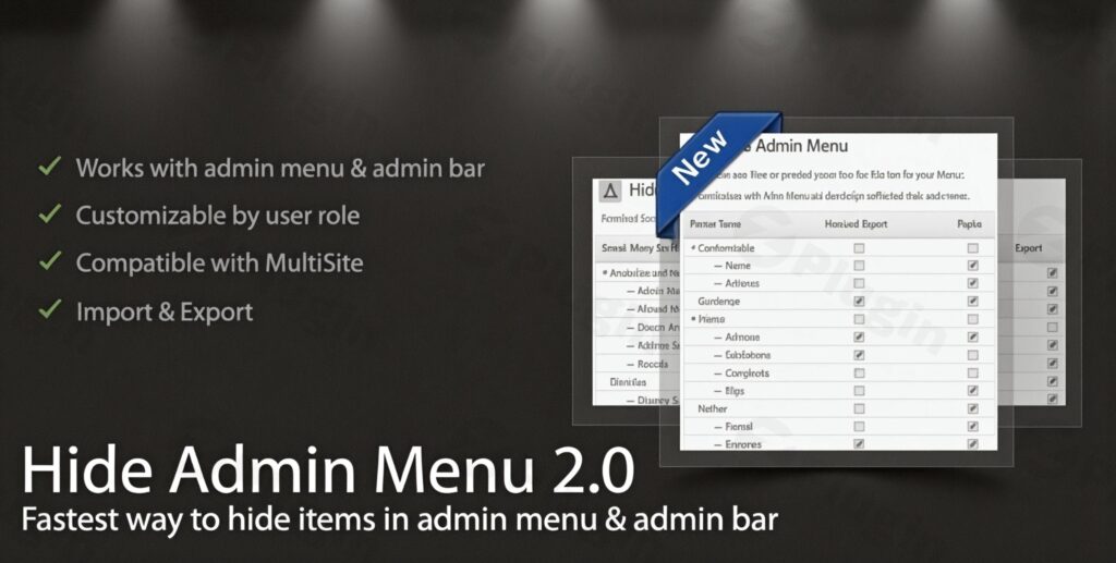 Download Wordpress Hide Admin Menu Plugin