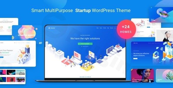atomlab startup landing page wordpress theme plugin - Download WordPress Themes in One Place​