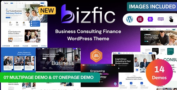 bizfic business consulting financial advisors modern wordpress theme plugin - Download WordPress Themes in One Place​