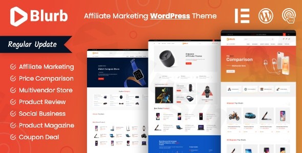 blurb affiliate marketing wordpress theme plugin - Download WordPress Themes in One Place​