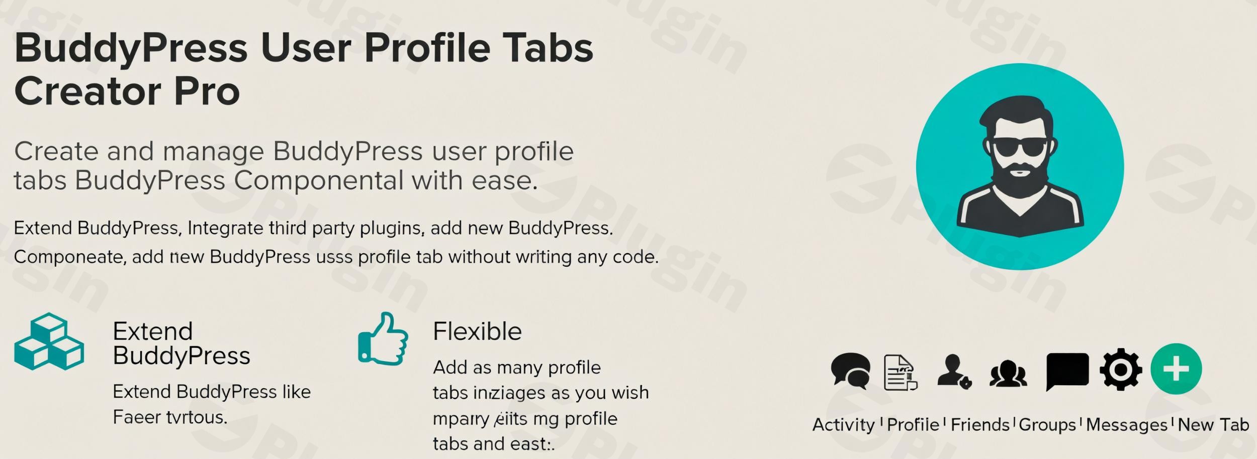 buddypress user profile tabs creator pro plugin - Download the Best WordPress Plugins in One Place​