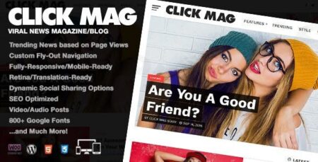 click mag viral wordpress news magazine blog theme plugin - Click Mag - Viral Wordpress News Magazine/blog Theme