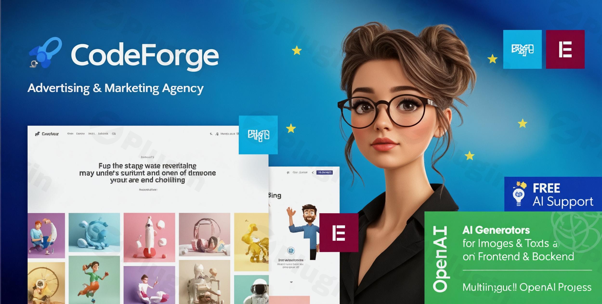 codeforge it company wordpress theme plugin - Download WordPress Themes in One Place​