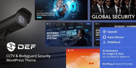 def cctv bodyguard security wordpress theme plugin - Def - Cctv & Bodyguard Security Wordpress Theme