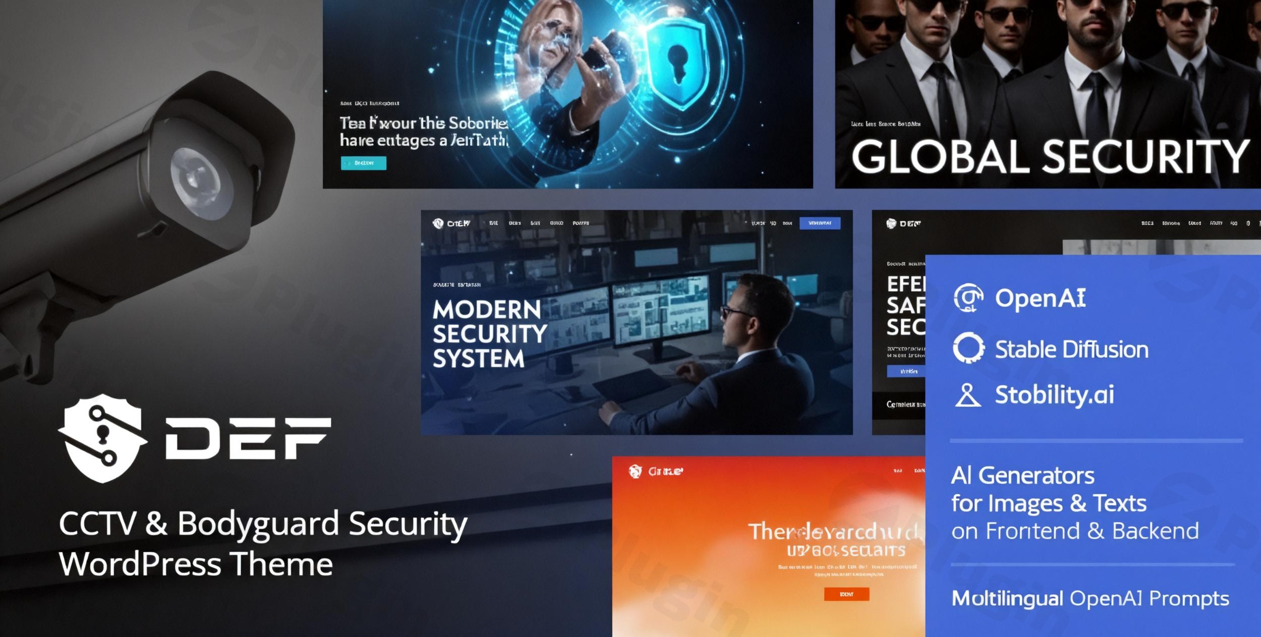 def cctv bodyguard security wordpress theme plugin - Download WordPress Themes in One Place​