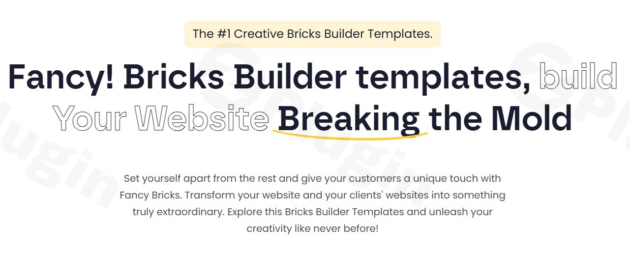 fancy bricks build your website breaking the mold plugin - Download the Best WordPress Plugins in One Place​