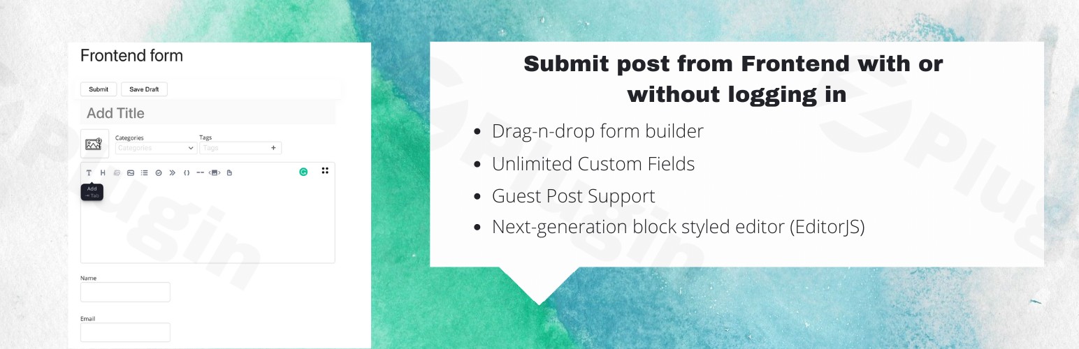 front user submit front editor premium plugin - Download the Best WordPress Plugins in One Place​