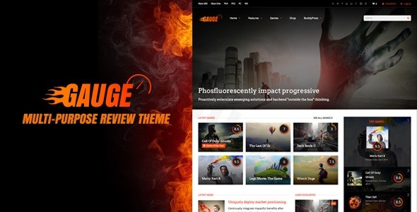 gauge multi purpose review theme plugin - Download WordPress Themes in One Place​