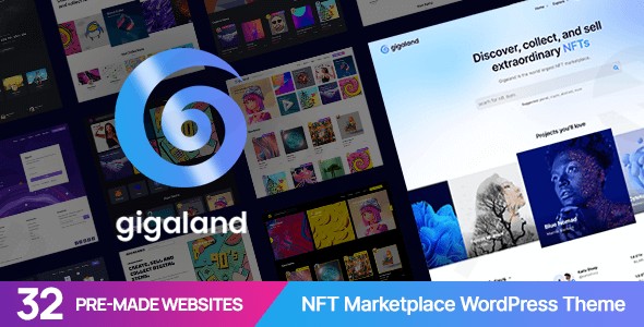 gigaland nft marketplace wordpress theme plugin - Download WordPress Themes in One Place​