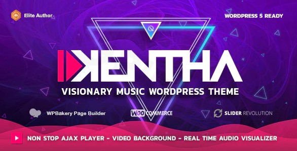 kentha non stop music wordpress theme with ajax plugin - Download WordPress Themes in One Place​