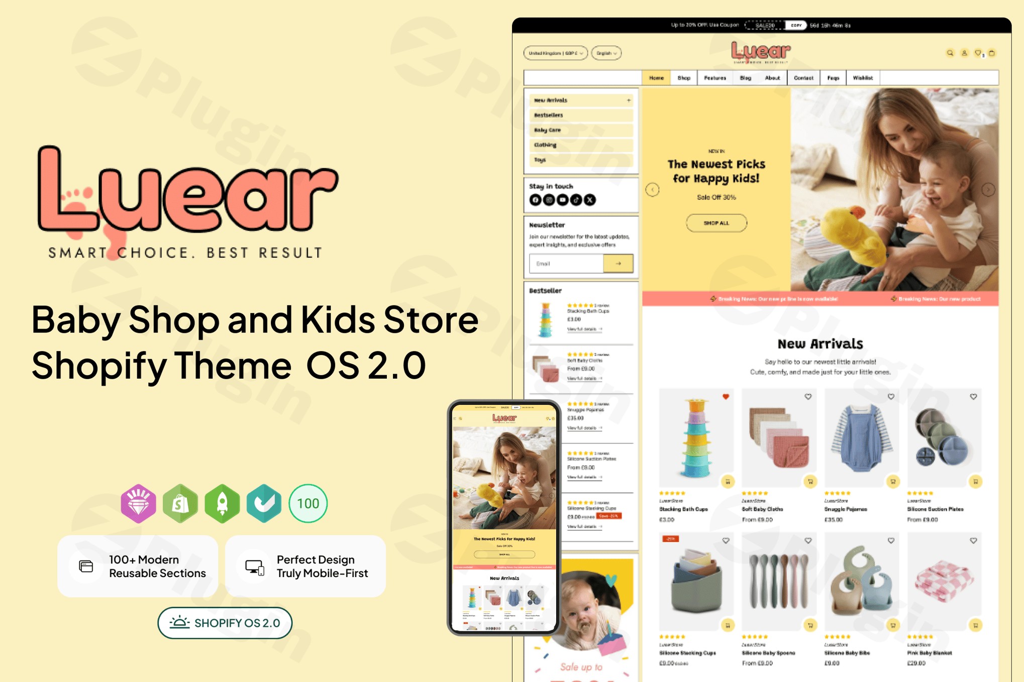 luear baby shop and kids store shopify theme os 2 0 plugin - Download the Best WordPress Plugins in One Place​