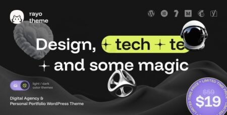 Rayo – Digital Agency & Personal Portfolio WordPress Theme rayo digital agency personal portfolio wordpress theme plugin - Rayo - Digital Agency & Personal Portfolio Wordpress Theme