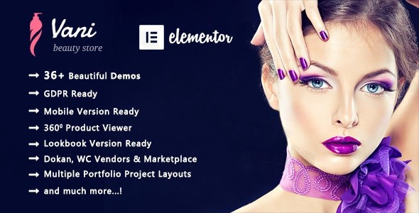 vani cosmetic beauty woocommerce wordpress theme plugin - Download WordPress Themes in One Place​