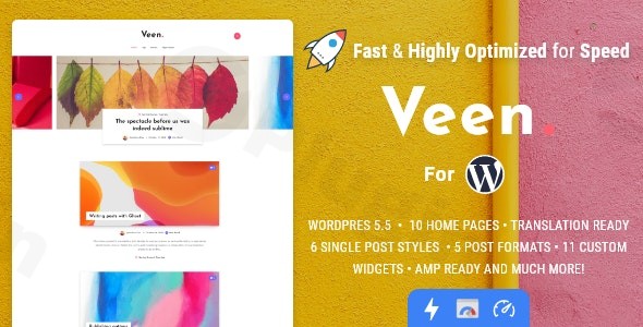 veen minimal lightweight blog for wordpress plugin - Download WordPress Themes in One Place​