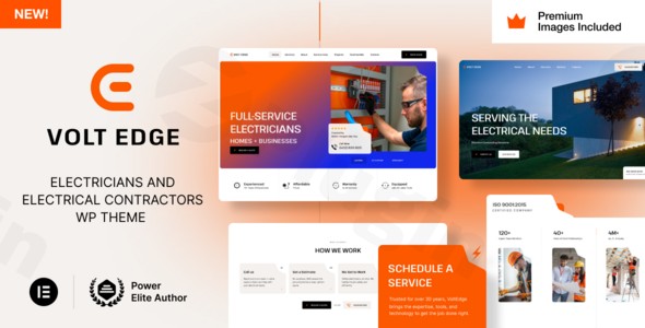 voltedge electrician electrical repair wordpress theme plugin - Download WordPress Themes in One Place​