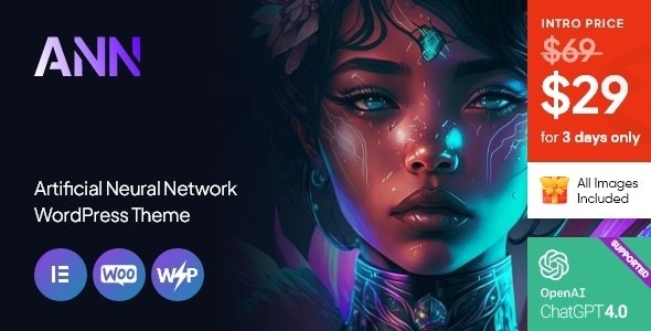 ann artificial neural network ai wordpress theme plugin - Download WordPress Themes in One Place​