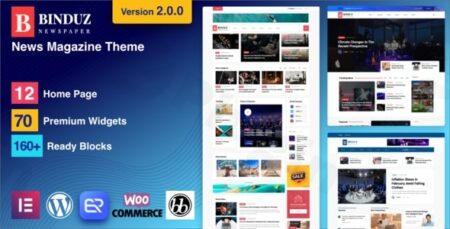 binduz blog magazine newspaper theme plugin - Binduz - Blog Magazine Newspaper Theme